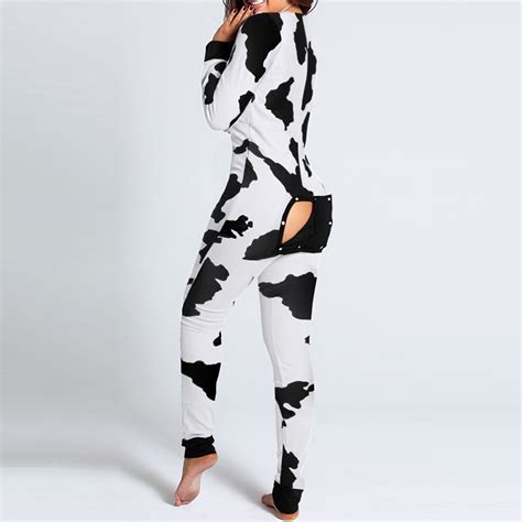 Get Spotted with Our Trendy Cow Print Jumpsuit - Shop Now!